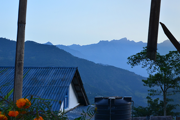 View from the campsite at dawn